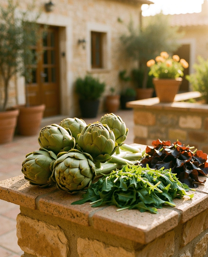 Ingredientes locales y frescos de Sevilla